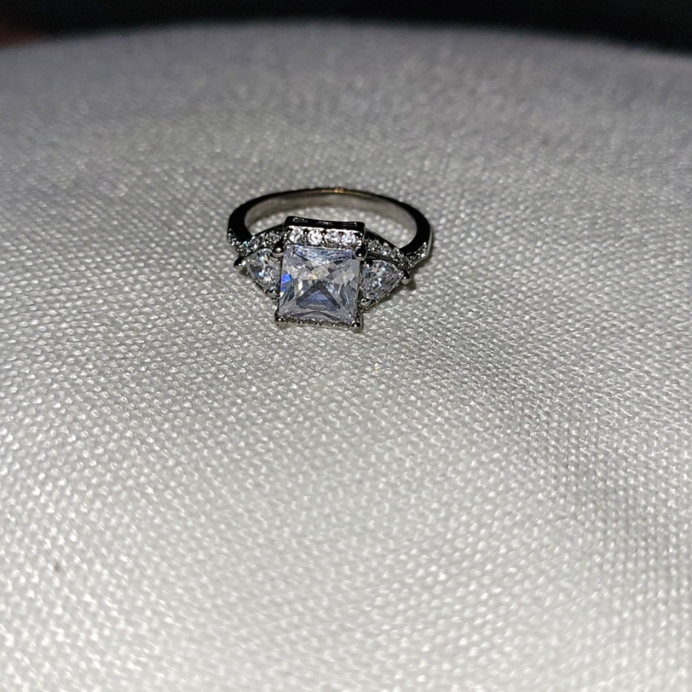 Faux diamond ring